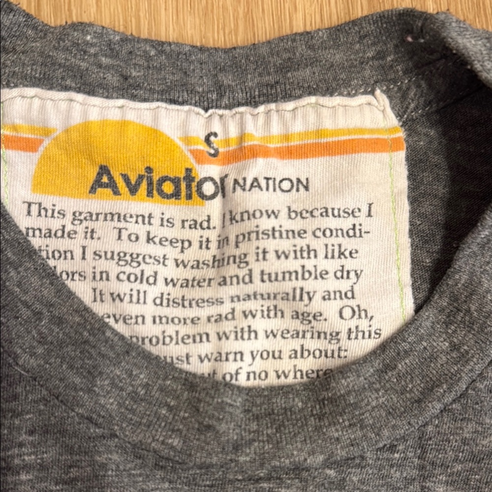 Aviator Nation unisex size small tee.  Very good condition.